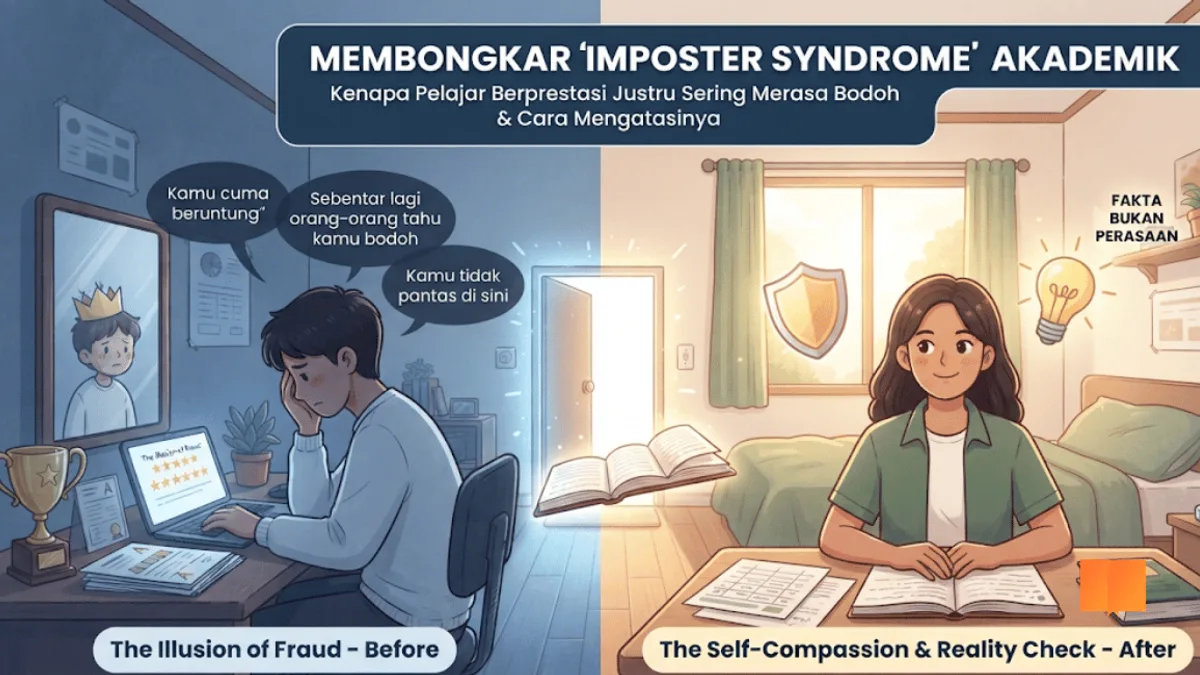 Membongkar 'Imposter Syndrome' Akademik: Kenapa Pelajar Berprestasi Justru Sering Merasa Bodoh dan Cara Mengatasinya
