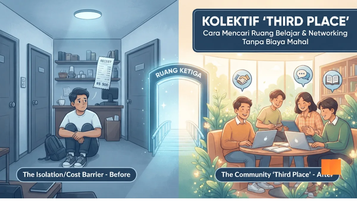 Kolektif 'Third Place': Cara Mahasiswa dan Fresh Graduate Mencari Ruang Ketiga untuk Belajar dan Networking Tanpa Biaya Mahal