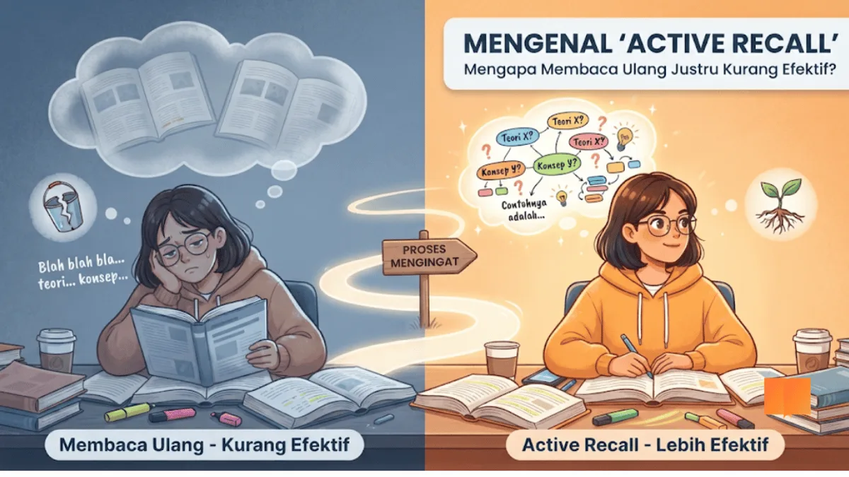 Mengenal 'Active Recall': Mengapa Membaca Ulang Buku Pelajaran Justru Kurang Efektif?